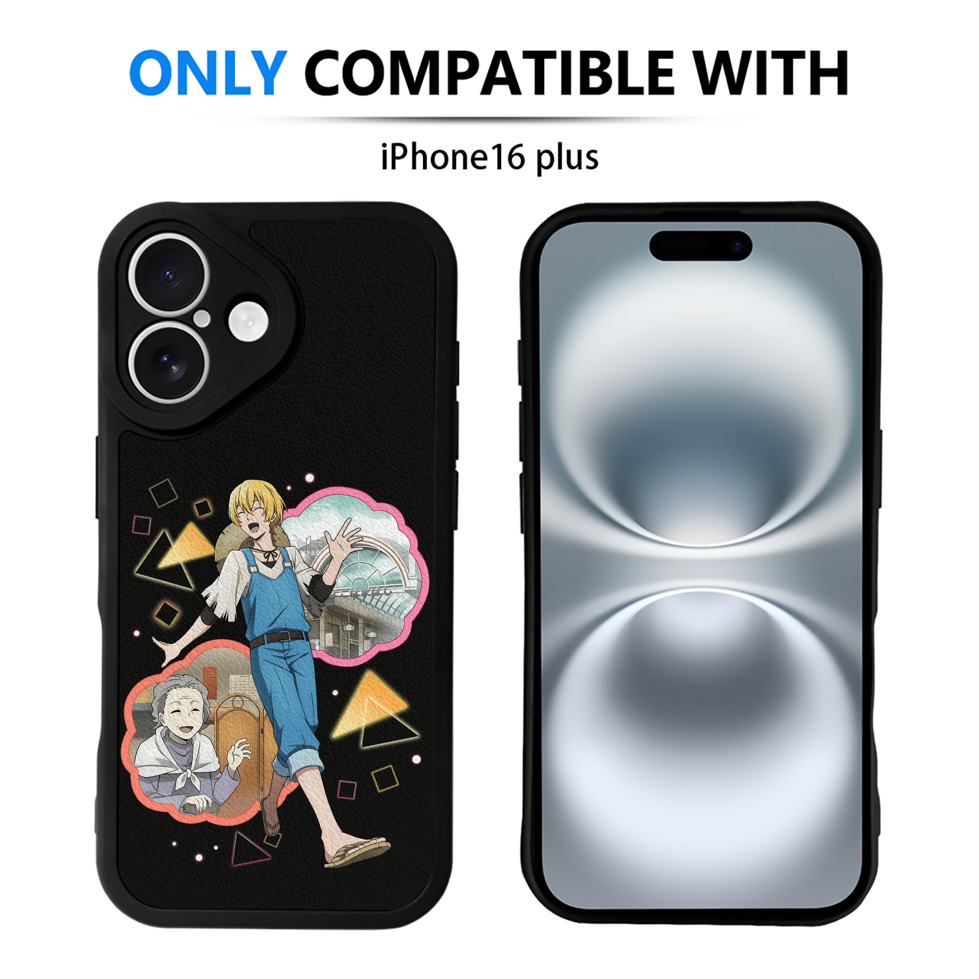 （画像用） 文豪ストレイドッグス Bungo Stray Dogs 【iPhone 16シリーズ対応】シリコンスマホケース（レザー調） 材質：シリコン
